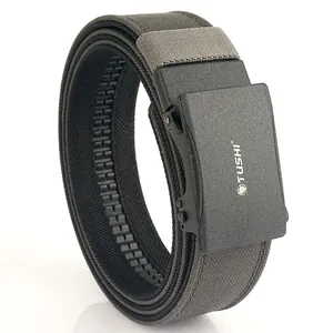 Ceinture tactique en nylon double couche avec boucle automatique pour extérieur