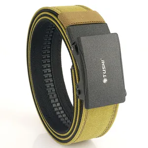 Ceinture tactique en nylon double couche avec boucle automatique pour entraînement extérieur