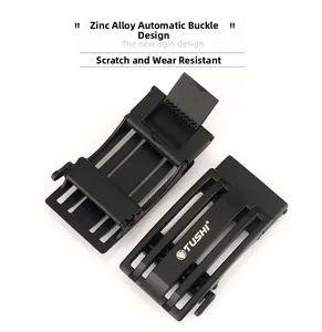Détails de boucles de ceinture automatiques en alliage de zinc avec fini mat anti-rayures