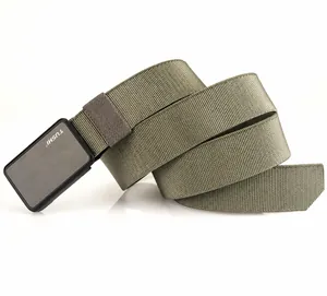 Tactical nylon belt with aluminum alloy buckle and laser-cut wear-resistant webbing