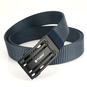 Ceinture tactique en nylon avec boucle automatique mate pour tenue décontractée
