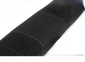 Detail of breathable honeycomb mesh fabric with Velcro on a tactical waist belt pad
