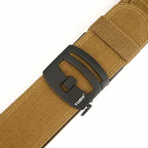 5CM taktischer Outdoor Gürtel mit Automatikschalle und Nylon MOLLE System in Khaki