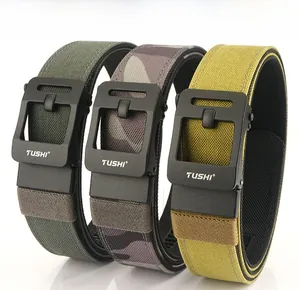 Detailed comparison of 1100D high-density nylon tactical belts in various colors