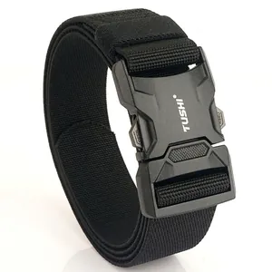 Men Tactical Nylon Belt Aluminum Alloy Quick Release Buckle Outdoor Military Style Adjustable Work Waist Strap Casual Belt