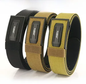 Three tactical nylon belts in black, brown, and army green with 3.8cm alloy buckles