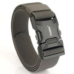 Tactical nylon belt with quick release aluminum buckle and heavy duty military web strap