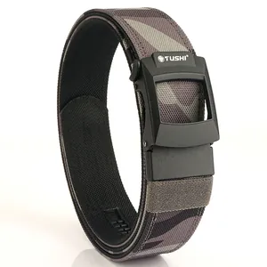 Heavy-duty camouflage nylon tactical belt with automatic buckle for shooting training