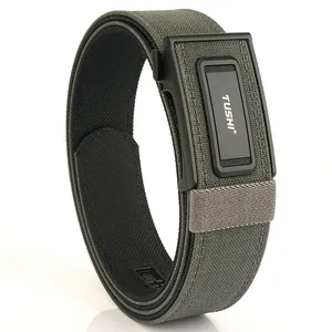 Dual-layer reinforced nylon tactical belt with matte automatic buckle for outdoor use