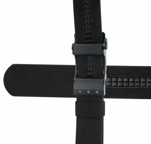 Detail of 1100D nylon tactical belt with PE film layer and soft weave texture