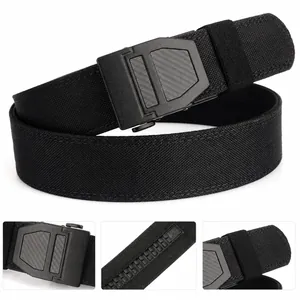 Détails de la ceinture tactique en nylon avec boucle en fibre de carbone et mécanisme automatique