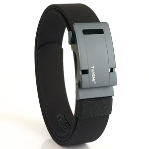Tactical Men Belt Aviation Aluminum Automatic Buckle Double Layer Thickened Nylon Woven Casual Outdoor Waist Belt Durable Belt