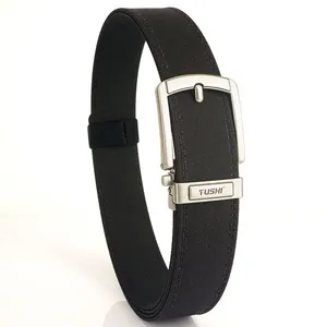 Men's Tactical Belt Double Layer Thickened Nylon Webbing Outdoor Military Style Automatic Buckle Adjustable Waistband Belt