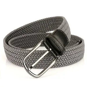 Ceinture Élastique Tressée Avec Boucle à Ardillon en Alliage de Zinc Ceinture Extensible Décontractée Pour Hommes Femmes Jeans Accessoire de Mode