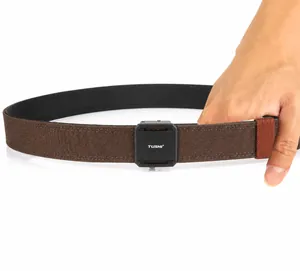 Vue détaillée d'une ceinture tactique en nylon épais avec boucle en alliage de zinc