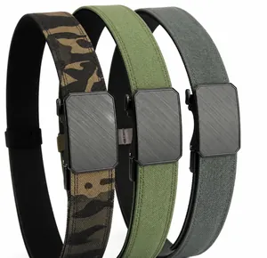 Trois ceintures tactiques en nylon avec boucles automatiques en alliage de zinc et motifs