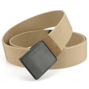 Ceinture Tactique en Nylon pour Hommes Avec Boucle en Plastique Libération Rapide Décontracté Extérieur Ajustable Tissé Militaire