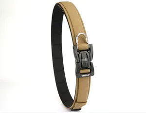 Detailed close-up of tactical nylon belt with alloy quick-release buckle and metal D-ring