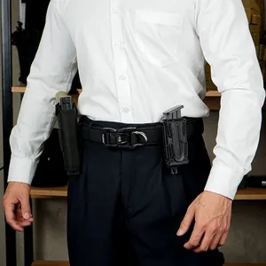 Men's nylon tactical belt with quick-release alloy buckle for outdoor training