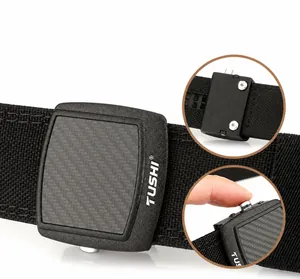Macro detail of carbon fiber texture automatic buckle and quick release mechanism