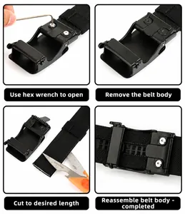 Guide détaillé pour ajuster la longueur de la ceinture tactique avec une clé