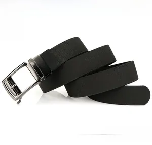 Close-up of thick elastic nylon belt strap showing fine woven texture and durability
