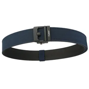 Herren Doppellagig Verdickter Nylon Taktischer Gürtel Heavy Duty Outdoor Casual Stoffgürtel Mit Zinklegierung Automatik-Schnalle Verstellbarer Militär-Stil Hosengürtel