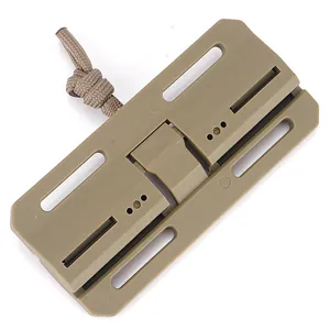 Coyote Brown tactical magnetic quick release buckle with paracord for MOLLE gear and backpack