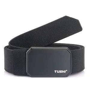 Zwarte tactische nylon riem met magnetische legering gesp voor outdoor activiteiten
