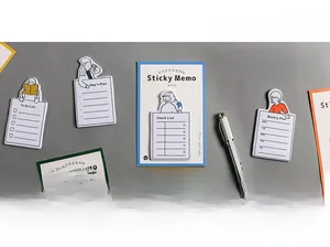 Detailed view of creative illustrated sticky notes showing To Do List and Day Plan sections