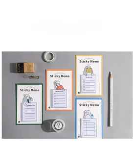 Flat lay of time management sticky notes with daily, weekly, and checklist sections