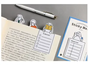 Detailed view of creative character sticky notes with To-Do List and Check List layouts