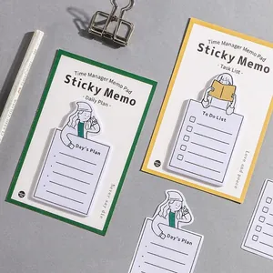 Infeel.me Time Manager sticky notes featuring day plans and illustrated to-do list tasks