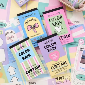 Korean INS Style Cute Memo Pad Sticky Notes Aesthetic Stationery Writing Paper Notepad For Students Office