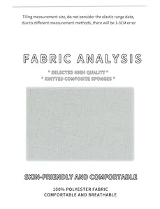 Vue détaillée de la texture du tissu éponge composite en polyester gris tricoté