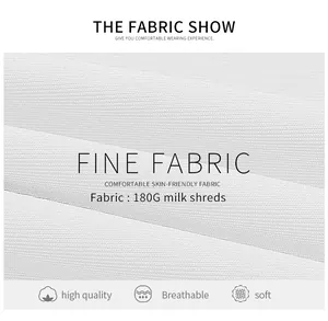 Detail of 180G white milk silk fabric showing soft texture and breathable knit