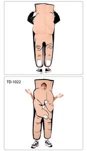Vue avant et arrière du costume amusant de geste du doigt pointé, modèle TD-1022
