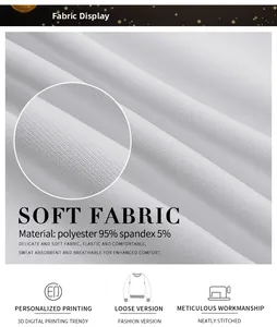 Detail of 95% polyester and 5% spandex knit fabric with 3D digital printing texture