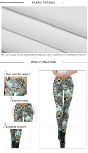 Detailansicht der Leopard-Print-Leggings mit elastischer Stoffstruktur und feiner Naht