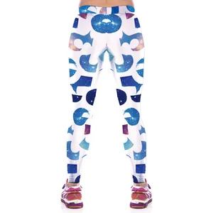 Women's High Waist Yoga Pants Digital Printed Leggings Slim Fit Quick Dry Elastic Tummy Control Fitness Running Gym Workout Sports Tights