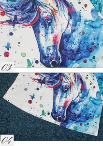 Skull and watercolor horse print camisole with cross strap back and digital pattern