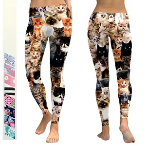 Vrouwen Sexy Slim Fit Digitale Print Leggings Hoge Taille Elastische Yoga Broek Fitness Casual Dagelijkse Mode Bedrukte Broek