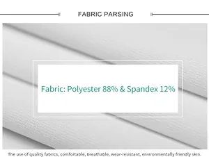 Close-up of fabric composition 88% Polyester 12% Spandex for Christmas leggings