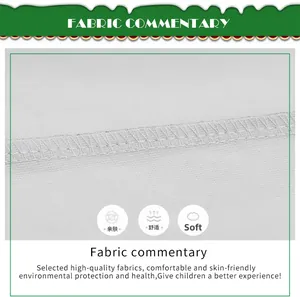Detail of soft skin-friendly white knit fabric with high-quality edge stitching for kids