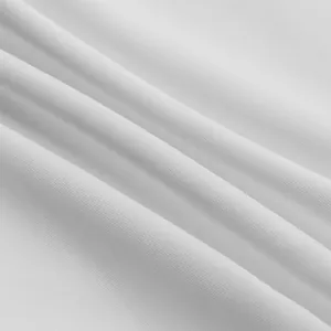 Gros plan d'un tissu de sweat-shirt imprimé 3D blanc de qualité avec texture douce