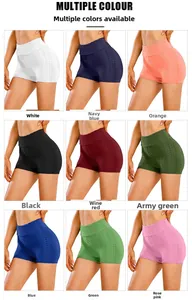 Texture detail of high waist yoga shorts in nine colors featuring honeycomb scrunch fabric
