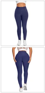 Detail of high waist honeycomb textured yoga leggings with scrunch butt lifting effect