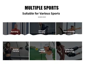 Diverses scènes de sport incluant la course, le yoga et le fitness en combishort