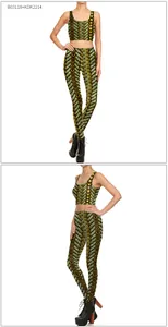 Dettaglio del motivo a corda intrecciata 3D sul set da donna crop top e leggings