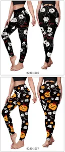 Λεπτομέρεια από κολάν Halloween με σχέδια κολοκύθας και ιστού αράχνης για γυμναστική